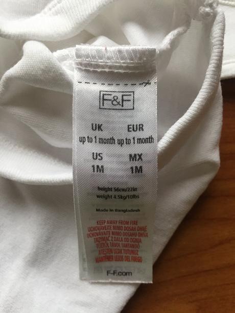 Tielkové body pre novorodenca, f&f,56