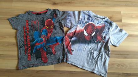 2x tričko spiderman, 5-7r. - na donosenie, next,116