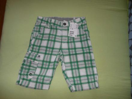 Nenosené kraťasky h&m 104 s visačkami, h&m,104