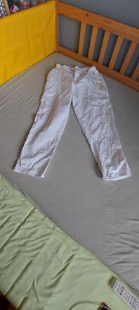 Biele nohavice do kuchyne veľ.58, 58