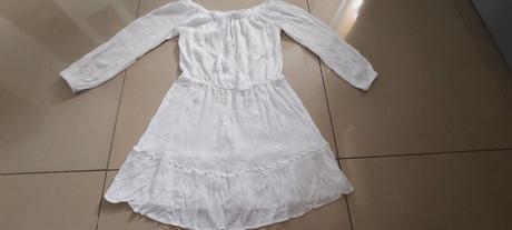 Biele šaty-tunika k moru, xs