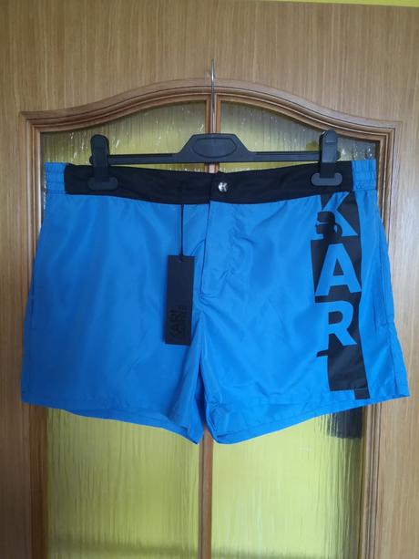 Karl lagerfeld pánske kúpacie šortky veľkosť m, m