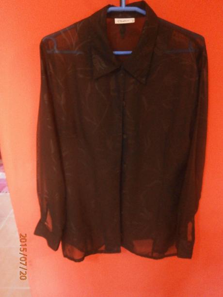 Dámska blúza priesvitná so vzorovaním, 42