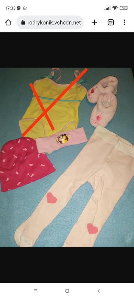 Balík oblečenia pre dievčatko, 68–80