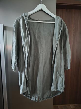 Italy ľanový ľahký cardigan, 