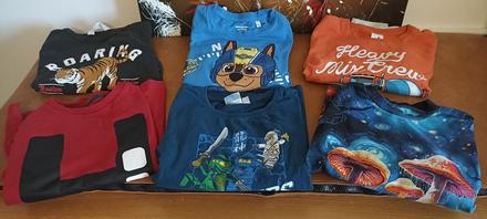 Tričká dlhý rukáv 122/128, 122