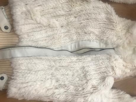 Biely kožušok & mikina, m