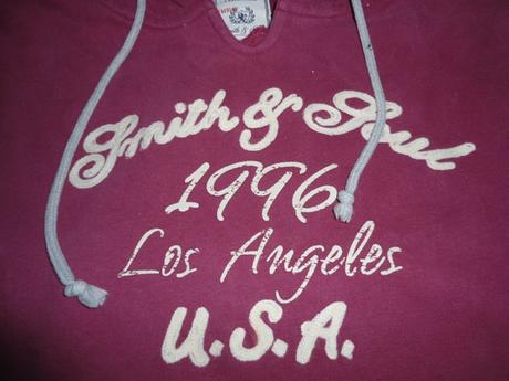 Bordova hrubsia mikina, s