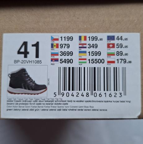 Topánky na zimu sprandi (41), sprandi,41