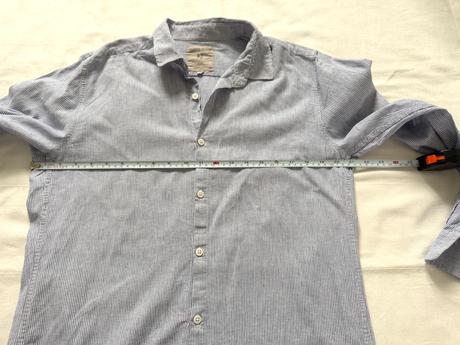 Ľanová košeľa garcia jeans s malými pruhmi, l