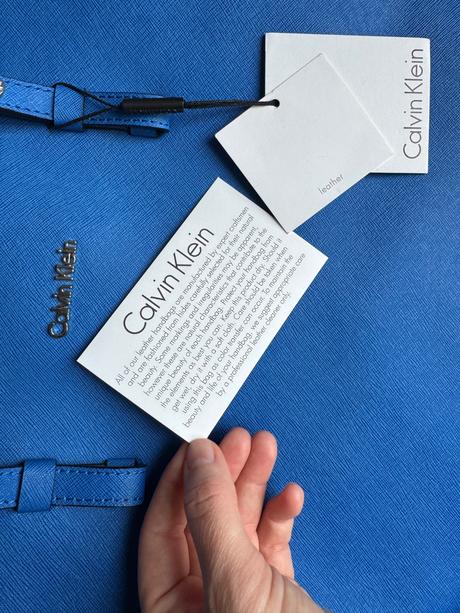 Calvin klein kožená kabelka, calvin klein