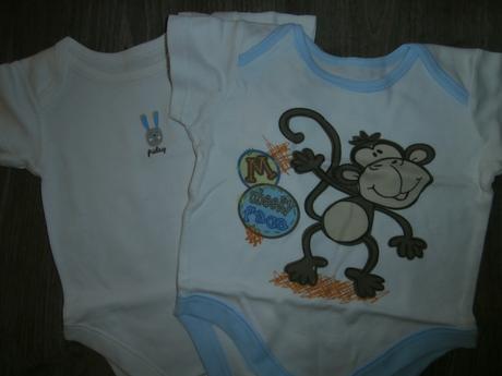 Body s krátkym rukávom 2ks, veľ.68, 68–80