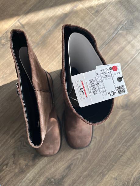 Kozene prechodne cizmy s visackou zara, zara,38