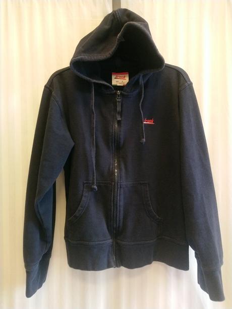 Dámska tmavo modrá mikina s kapucňou, frank, l, l