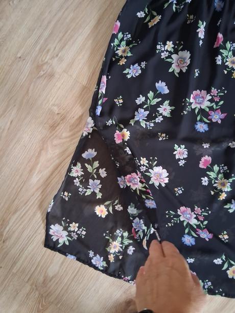 Sukňa s vysokým rázporkom, h&m,s