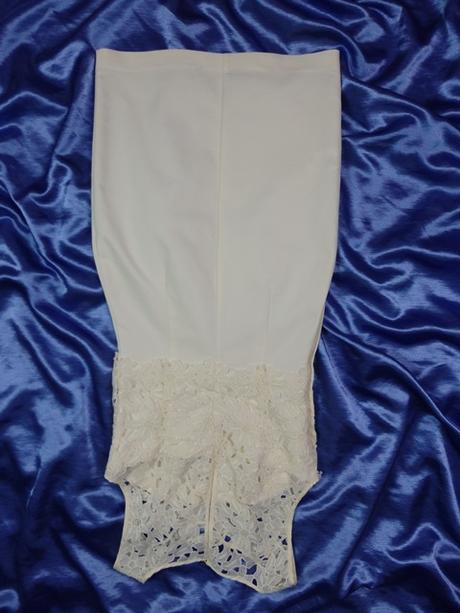 Kvalitné biele spoločenské šaty, h&m,xs