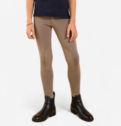 Jazdecké nohavice - rajtky s nášivkami decathlon, 146