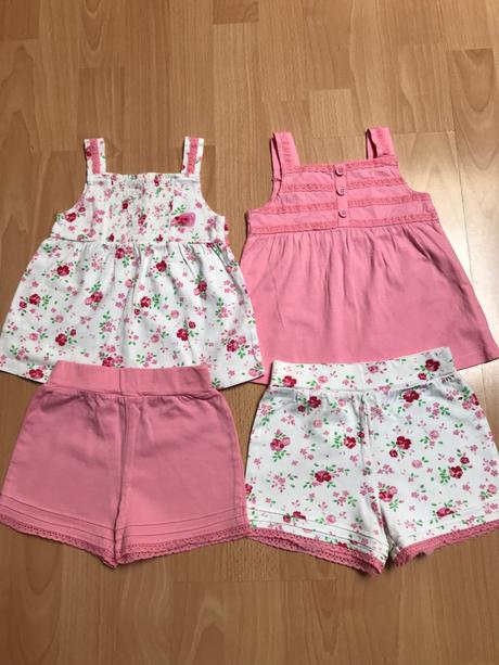 2 sady tričko s nohavicami 12-18 mes., mothercare,80