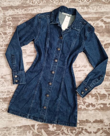 Rifľové/denimové šaty abercrombie & fitch, abercrombie&fitch,xs