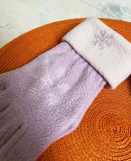 Flisové teplé rukavice, l