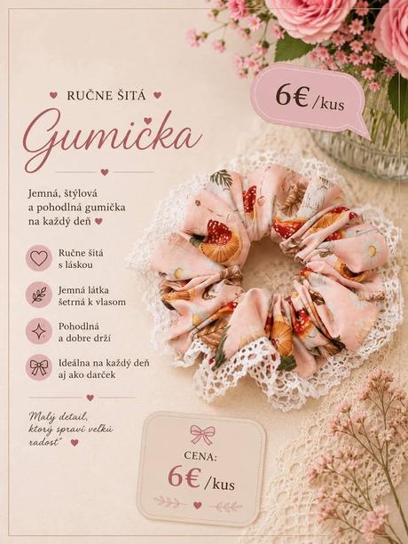 Scrunchies gumičky do vlasov - rôzny vyber, 