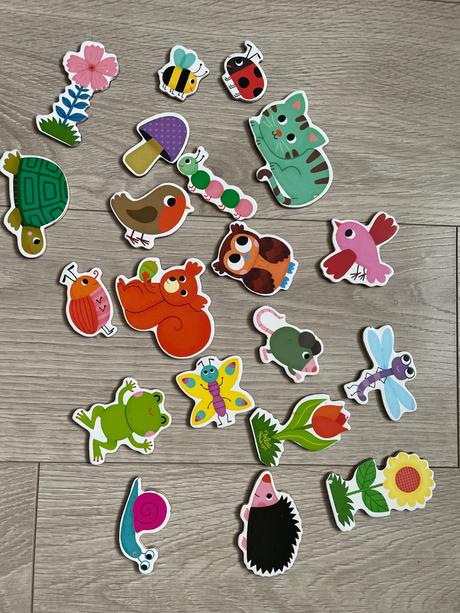 Drevené magnetky záhrada, 