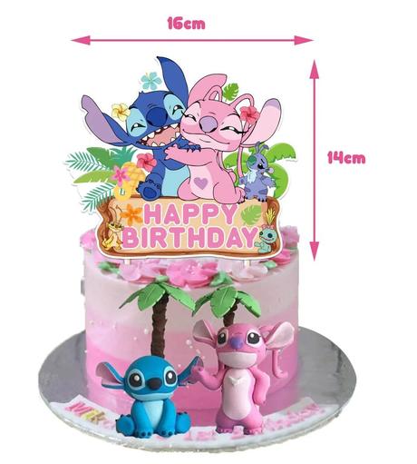 Tortový zápich lilo a stitch objatie - skladom,