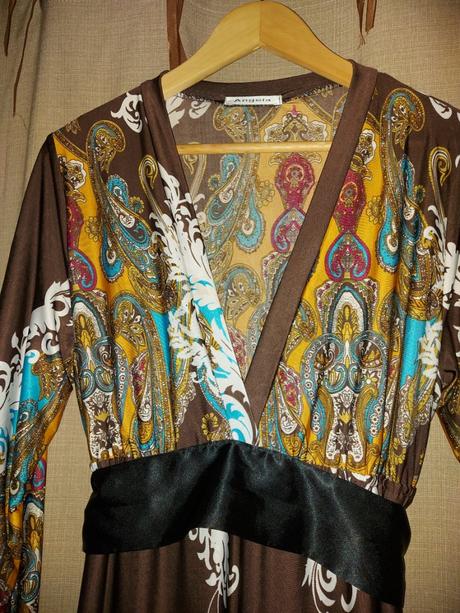 Elegantné maxi šaty, m