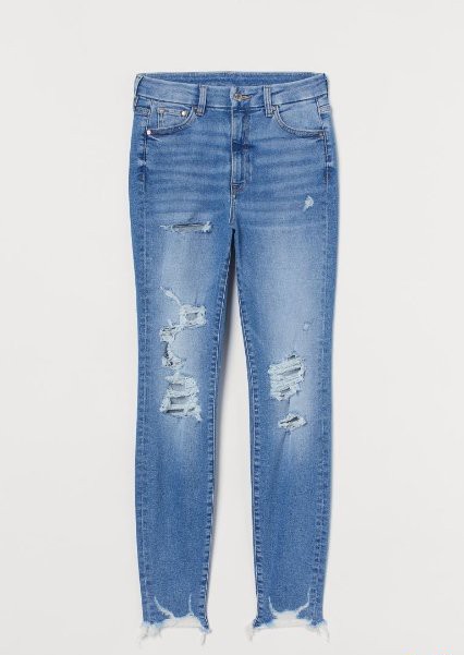 Shapping skinny vysoký pás h&m 27 /30, h&m,34 / 36 / s / xs