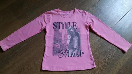 Mikina next + tričko dl.rukáv v.134, next,134