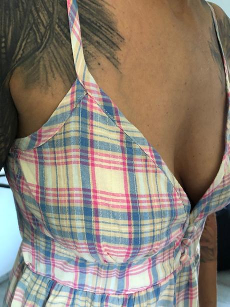 Element šaty bledoružové, m