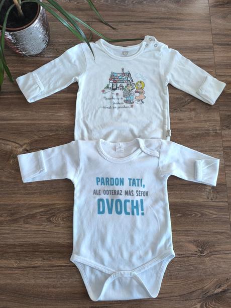 4x body s dlhým rukávom, 80