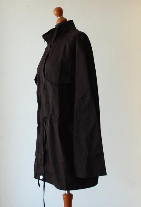 Štýlová tmavohnedá field bunda zn.shein, 4xl