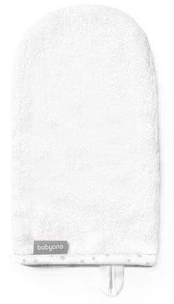 Babyono 347/06 bambusová rukavica na kúpanie biela, 