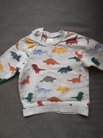 Mikina s dinosaurami, h&m,86