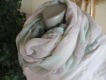 Šál/tunel svetlý tyrkys, xl