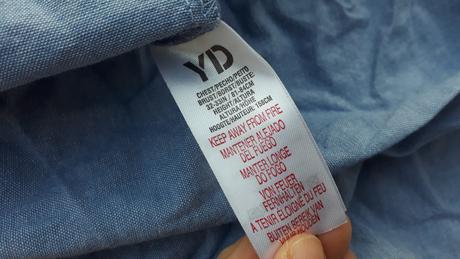 Saty z riflovinovej latky, primark,158