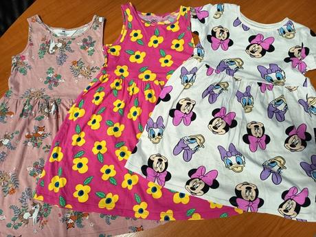 Letné šaty 122, 6-7 rokov, h&m,122