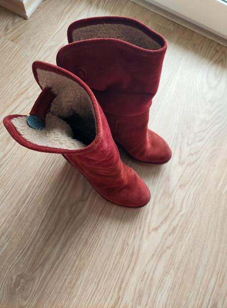 Tommy hilfiger kožené čižmy na platforme 36, tommy hilfiger,36