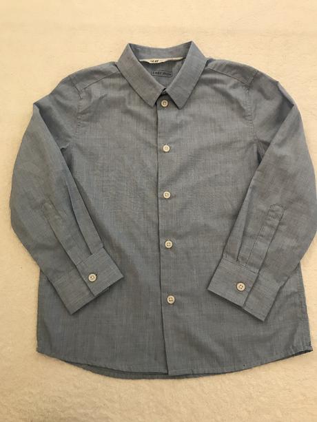 Košeľa modra, h&m,116