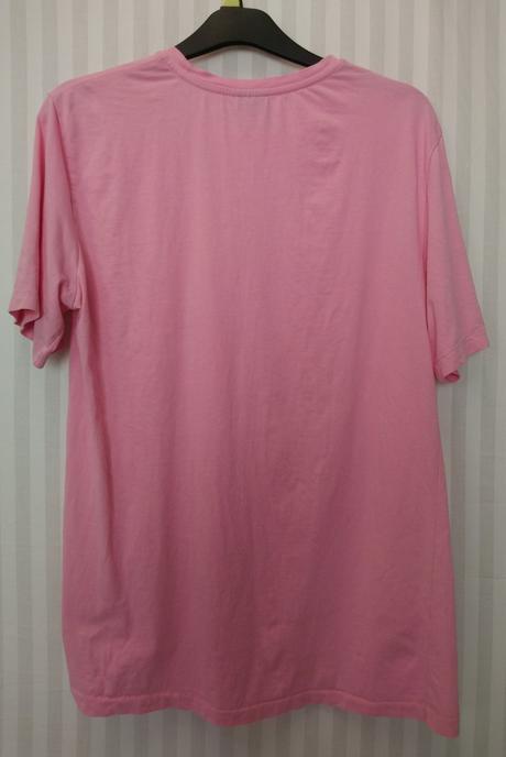 Pánske ružové tričko s motívom, sundek, m, m