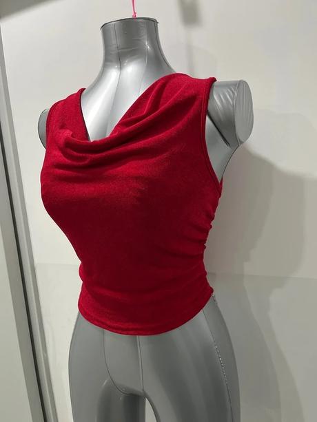 Top s vodopadovym vystrihom, m