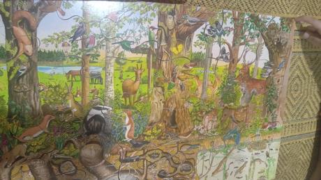 Drevené podlahové puzzle 24 ks, 