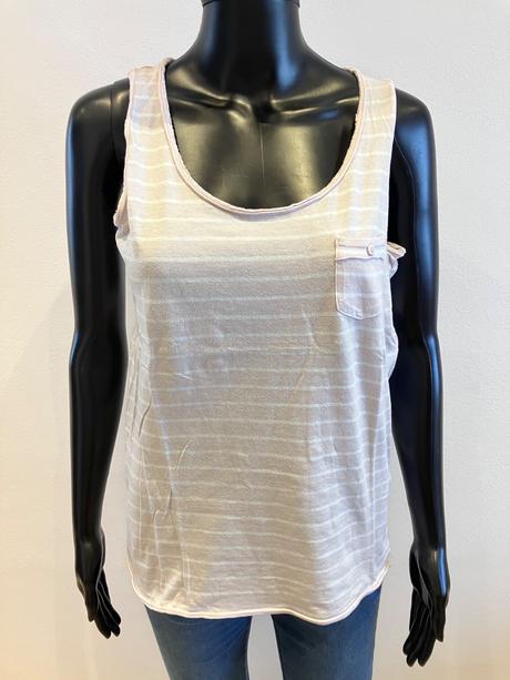 Ružovo-biele pásikavé tričko iwie (m), m