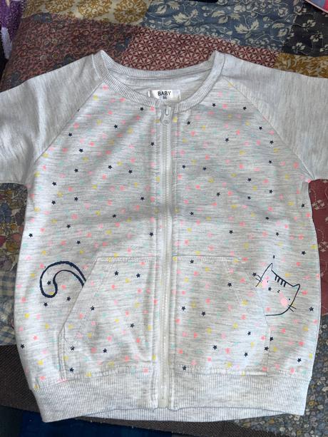 Bavlnena mikinka s hviezdičkami, baby,86