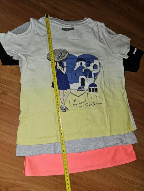 Tričká 3ks veľkosť 134, f&f,134