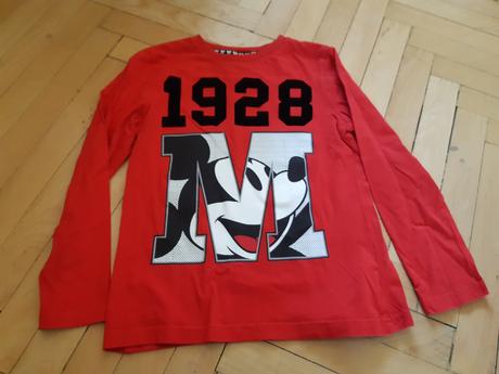 Tričko s dlhým rukávom mickey mouse, disney,128