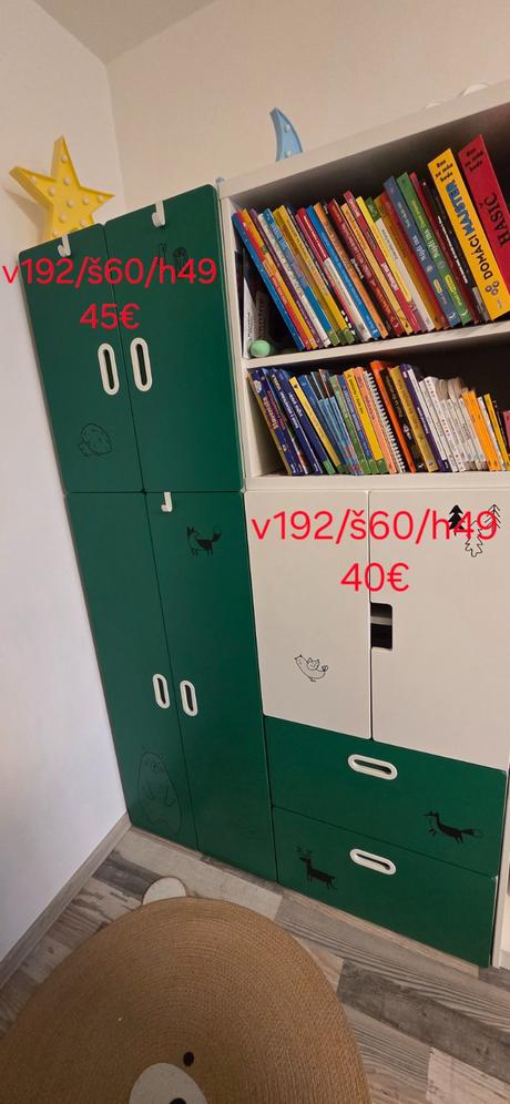 Ikea stuva skrine, skrinka a závesné policové skri, 