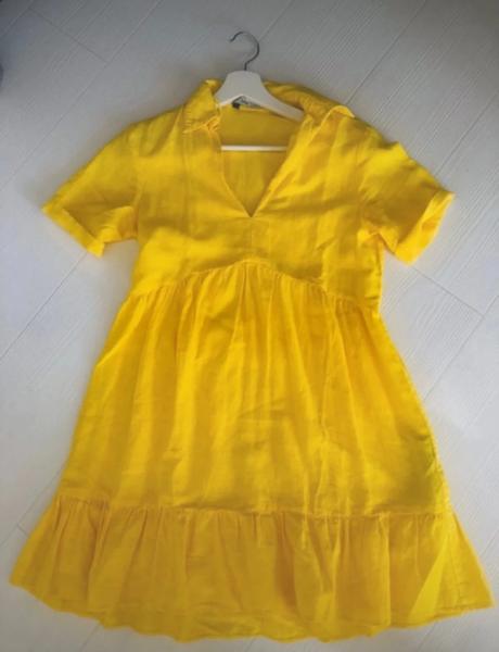 Zara zlte nadherne saty, zara,xs