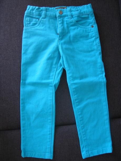 Krásne tyrkysové nohavice, tom tailor,104